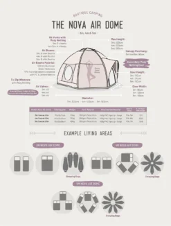 Nova Air Dome Tent 9 Nova Air Dome Tent -Outdoor Camping Shop k0efb62f6c44ca5417c4d6375d785ca45