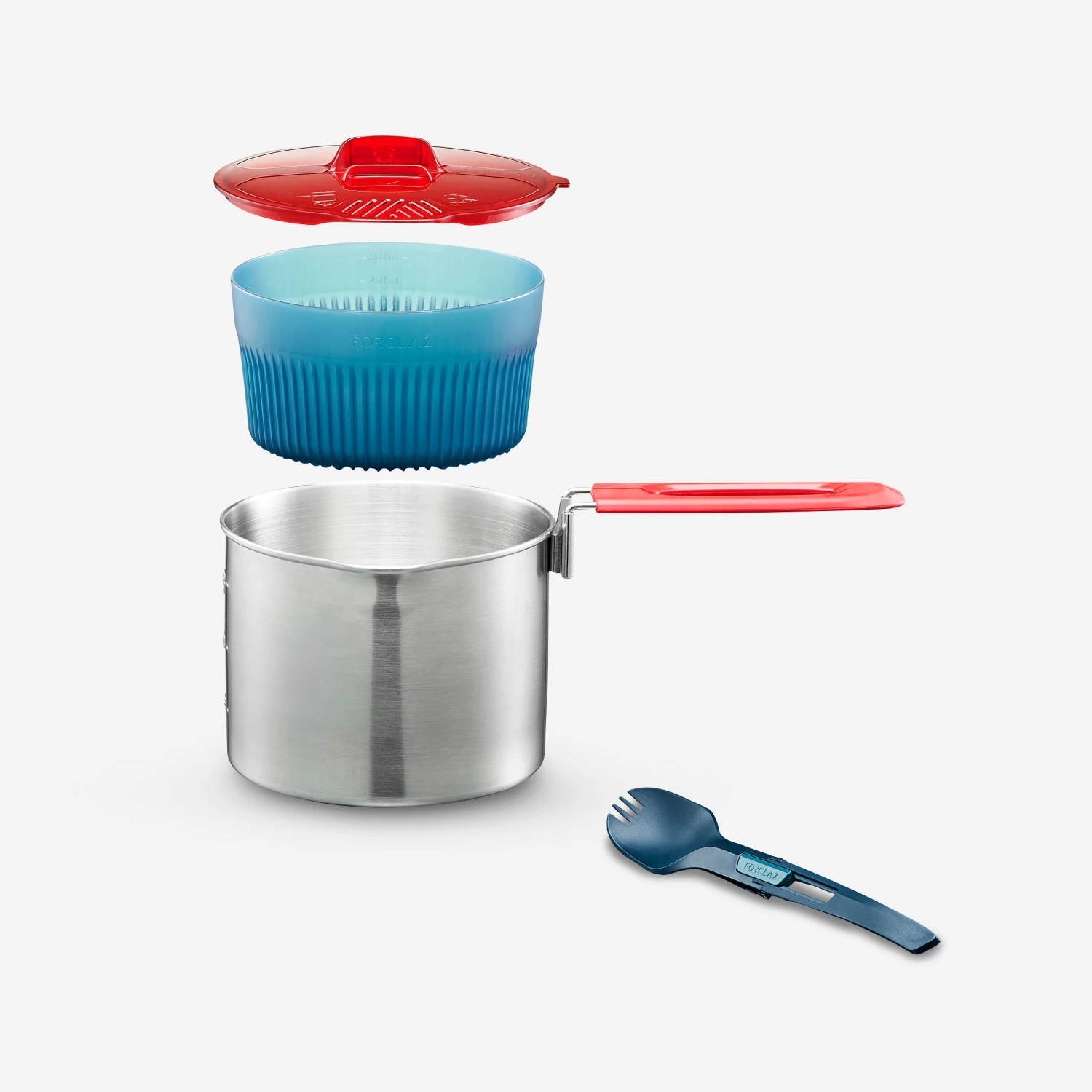 Stainless Steel 1 Person Cooking Set 0.9L 1 Stainless Steel 1 Person Cooking Set 0.9L