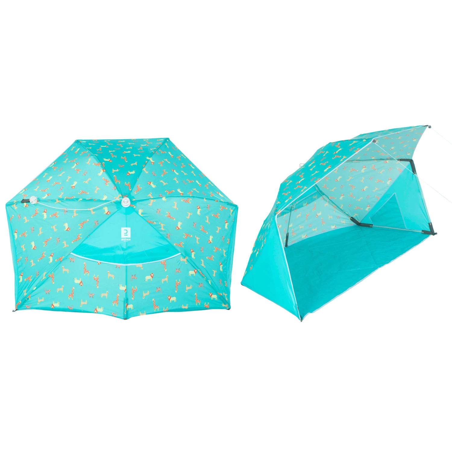 Decathlon Baby Compact Sun Shelter 1.5 PERSON UPF50+ IWIKO 150 ED - Print 2 Decathlon Baby Compact Sun Shelter 1.5 PERSON UPF50+ IWIKO 150 ED - Print - Image 2