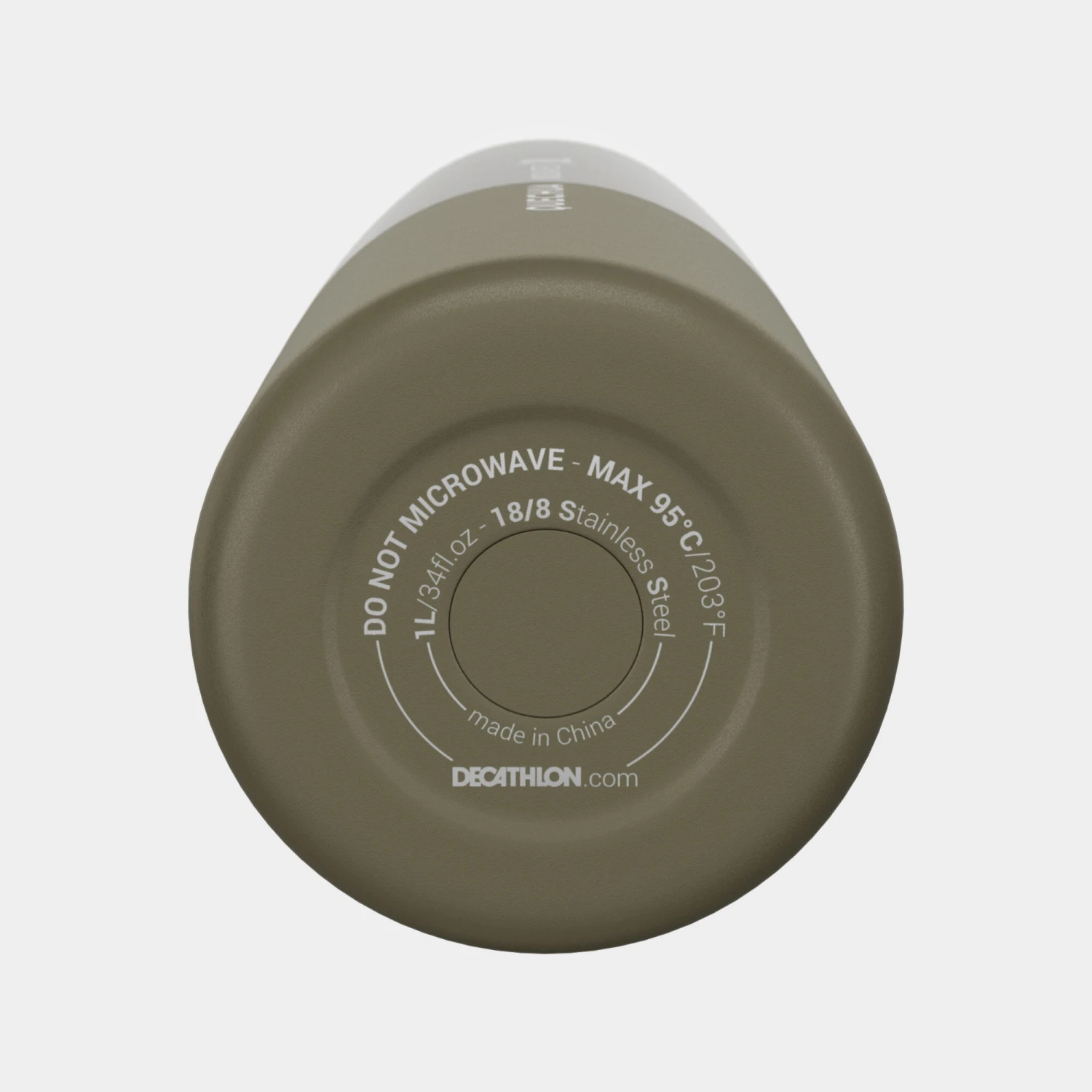 Quechua Isothermal Stainless Steel Hiking Flask MH500 1 L Khaki 10 Quechua Isothermal Stainless Steel Hiking Flask MH500 1 L Khaki - Image 10