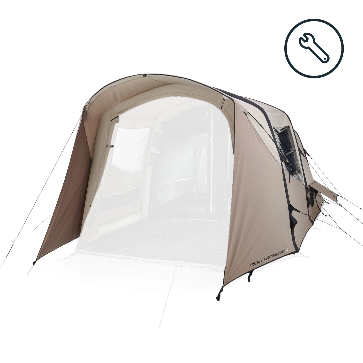 Quechua Flysheet Air Seconds 4.2 Polycotton Tent Spare Part 1 Quechua Flysheet Air Seconds 4.2 Polycotton Tent Spare Part
