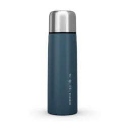 Quechua Stainless Steel Insulated Hiking Bottle 1 L Blue