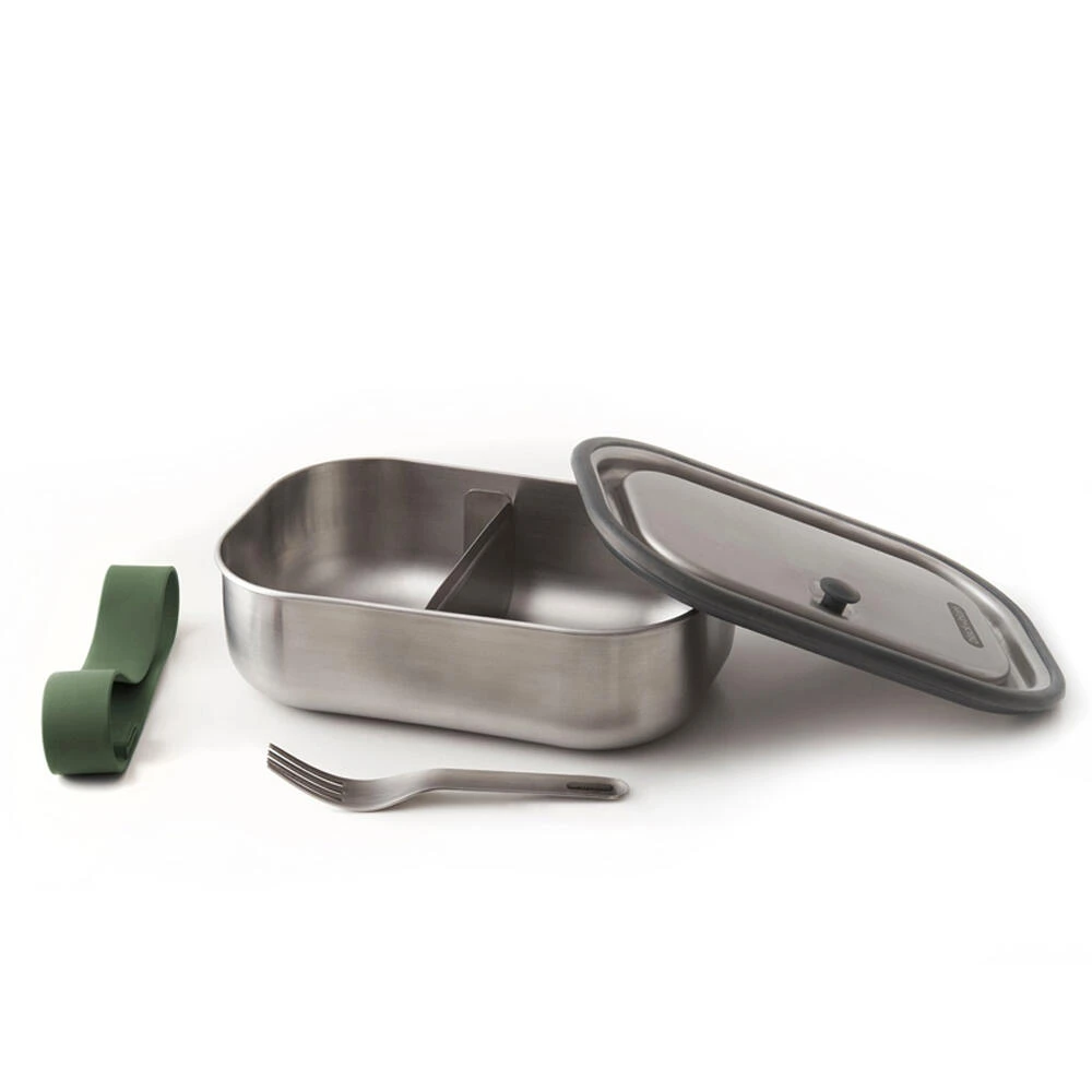 Black+Blum Stainless Steel Lunch Box Olive 4 Black+Blum Stainless Steel Lunch Box Olive - Image 4