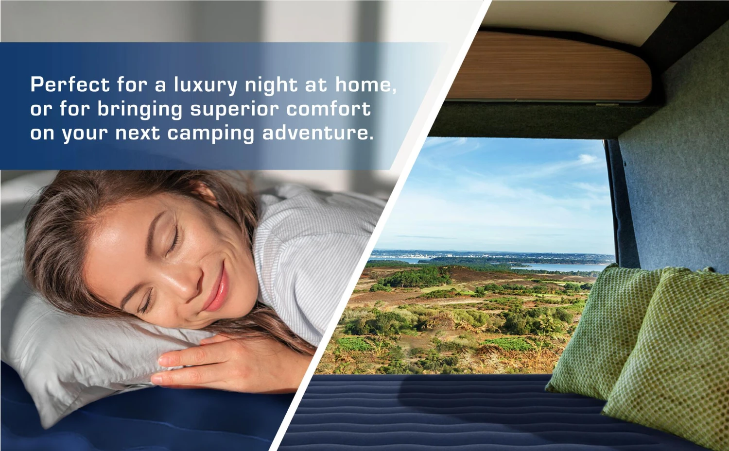 Single Comfort Plus Air Bed – Navy/White 3 Single Comfort Plus Air Bed – Navy/White - Image 3