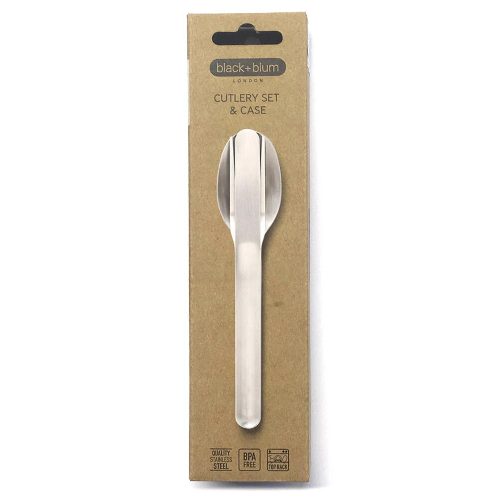 Black+Blum Stainless Steel Cutlery Set With Case Grey 5 Black+Blum Stainless Steel Cutlery Set With Case Grey - Image 5