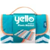 Yello Folding Picnic Blanket Zig Zag Design