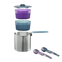 Stainless Steel 2 Person Cooking Set 1.6L