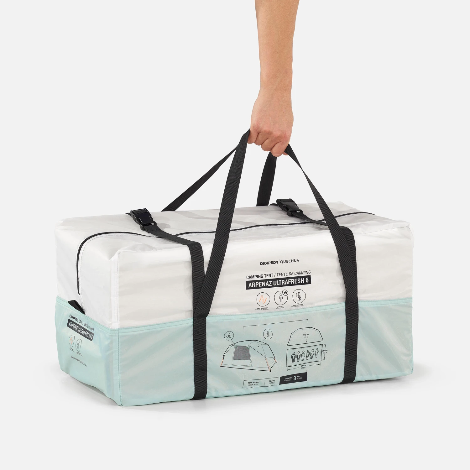 Quechua 6 Man Tent With Poles 4 Quechua 6 Man Tent With Poles - Image 4