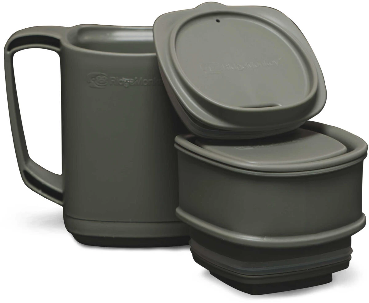 RidgeMonkey ThermoMug DLX Brew Set Green (RM419) 2 RidgeMonkey ThermoMug DLX Brew Set Green (RM419) - Image 2
