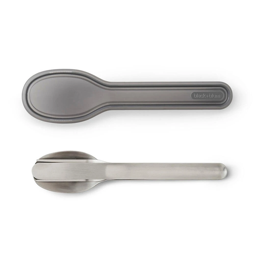 Black+Blum Stainless Steel Cutlery Set With Case Grey 2 Black+Blum Stainless Steel Cutlery Set With Case Grey - Image 2