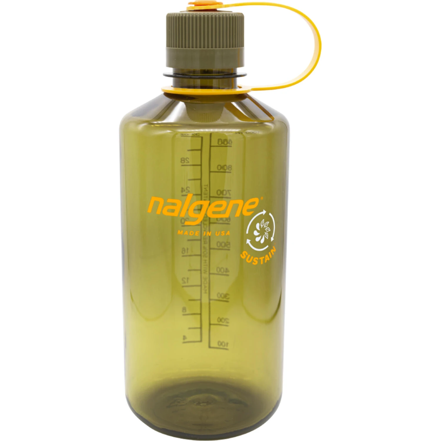 Nalgene 1L Narrow Mouth Sustain Water Bottle - Made From 50% Plastic Waste 1 Nalgene 1L Narrow Mouth Sustain Water Bottle - Made From 50% Plastic Waste