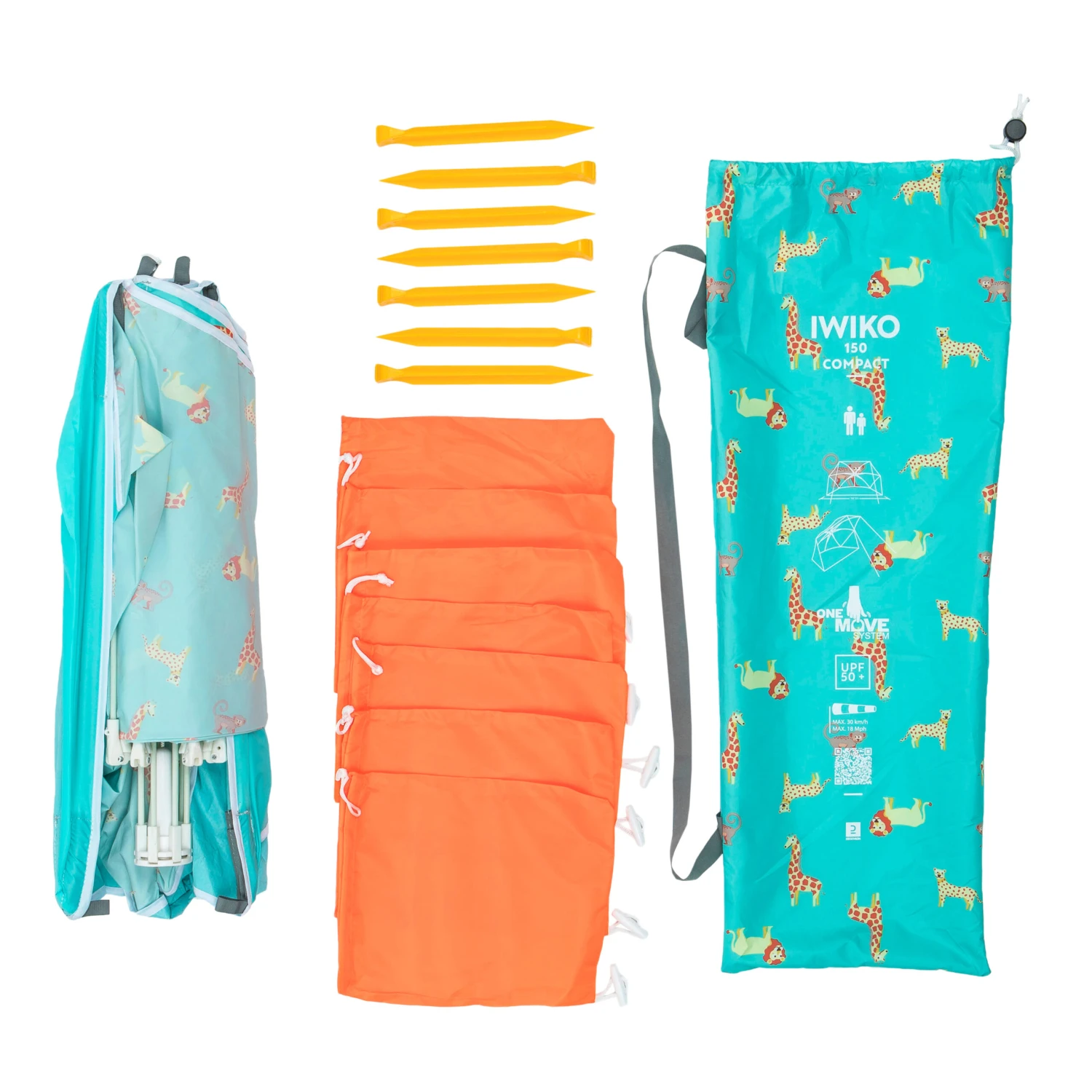 Decathlon Baby Compact Sun Shelter 1.5 PERSON UPF50+ IWIKO 150 ED - Print 8 Decathlon Baby Compact Sun Shelter 1.5 PERSON UPF50+ IWIKO 150 ED - Print - Image 8