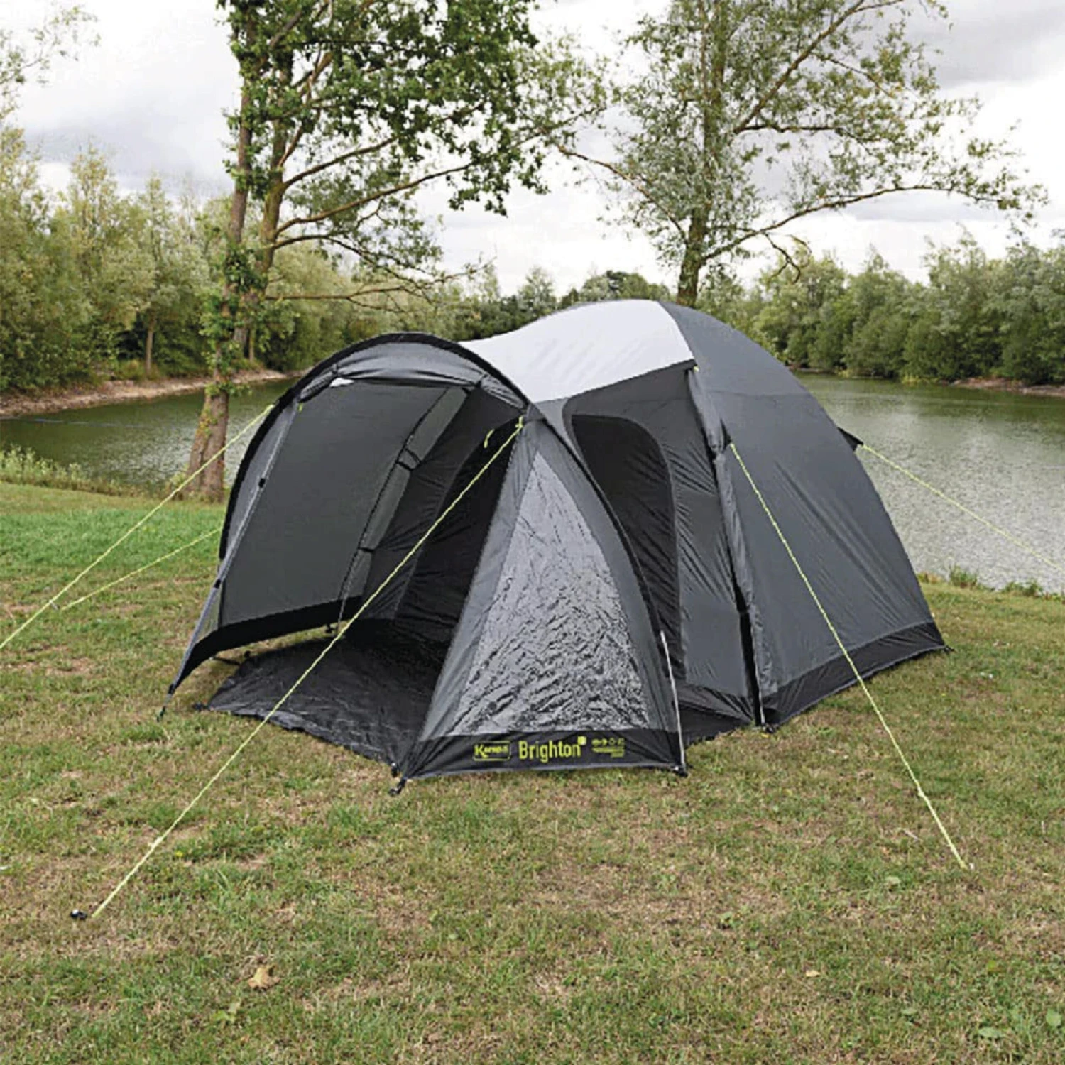 Kampa Brighton 3 Grey Poled Camping Tent 3 Kampa Brighton 3 Grey Poled Camping Tent - Image 3