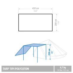 Quechua CAMPING TARP - TEPEE POLYCOTTON - 6 PERSON 9 Quechua CAMPING TARP - TEPEE POLYCOTTON - 6 PERSON -Outdoor Camping Shop ke30b7f3a23affb145c4ab3ef67f6c363 scaled