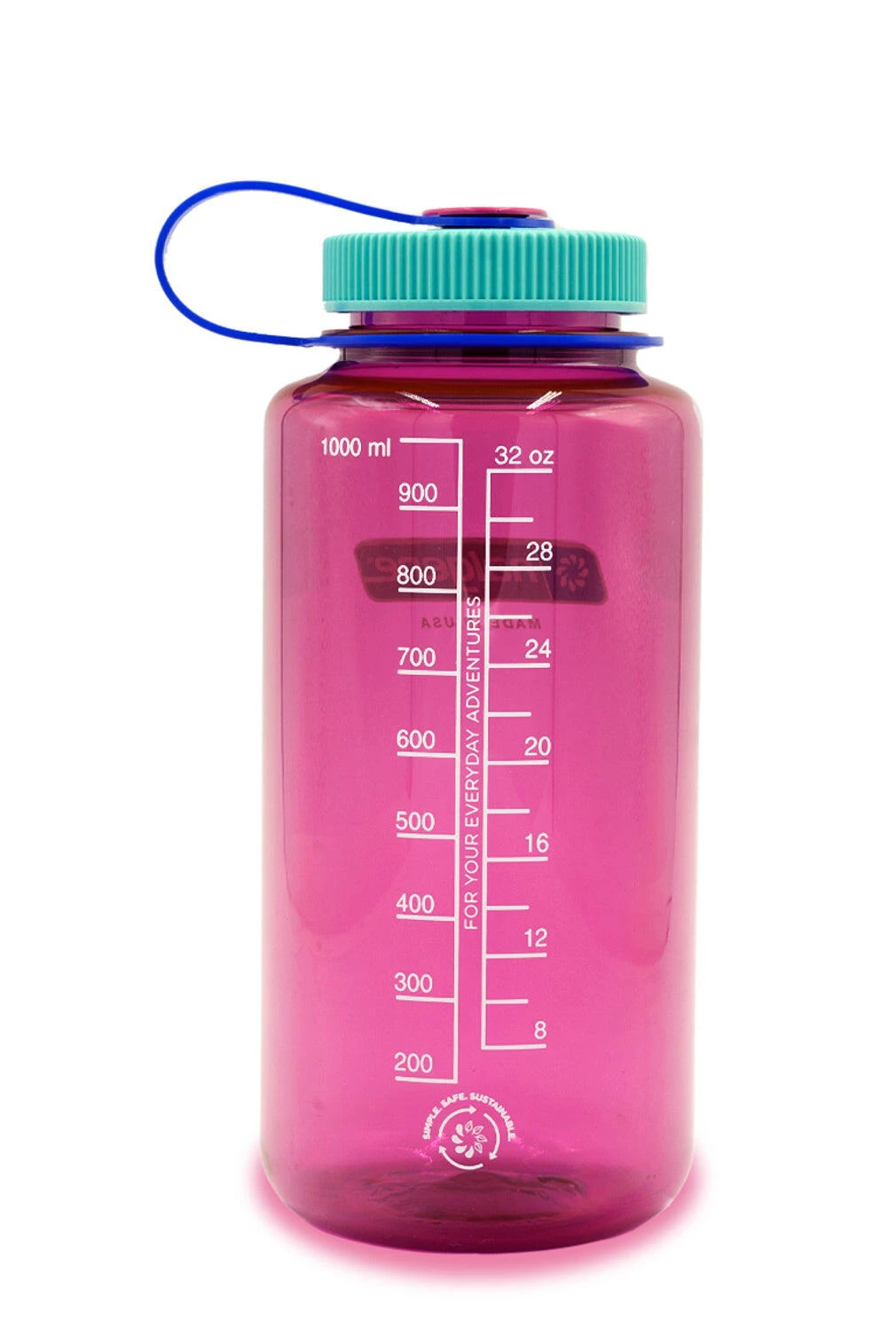 Nalgene 1L Wide Mouth Sustain Water Bottle - Made From 50% Plastic Waste 3 Nalgene 1L Wide Mouth Sustain Water Bottle - Made From 50% Plastic Waste - Image 3