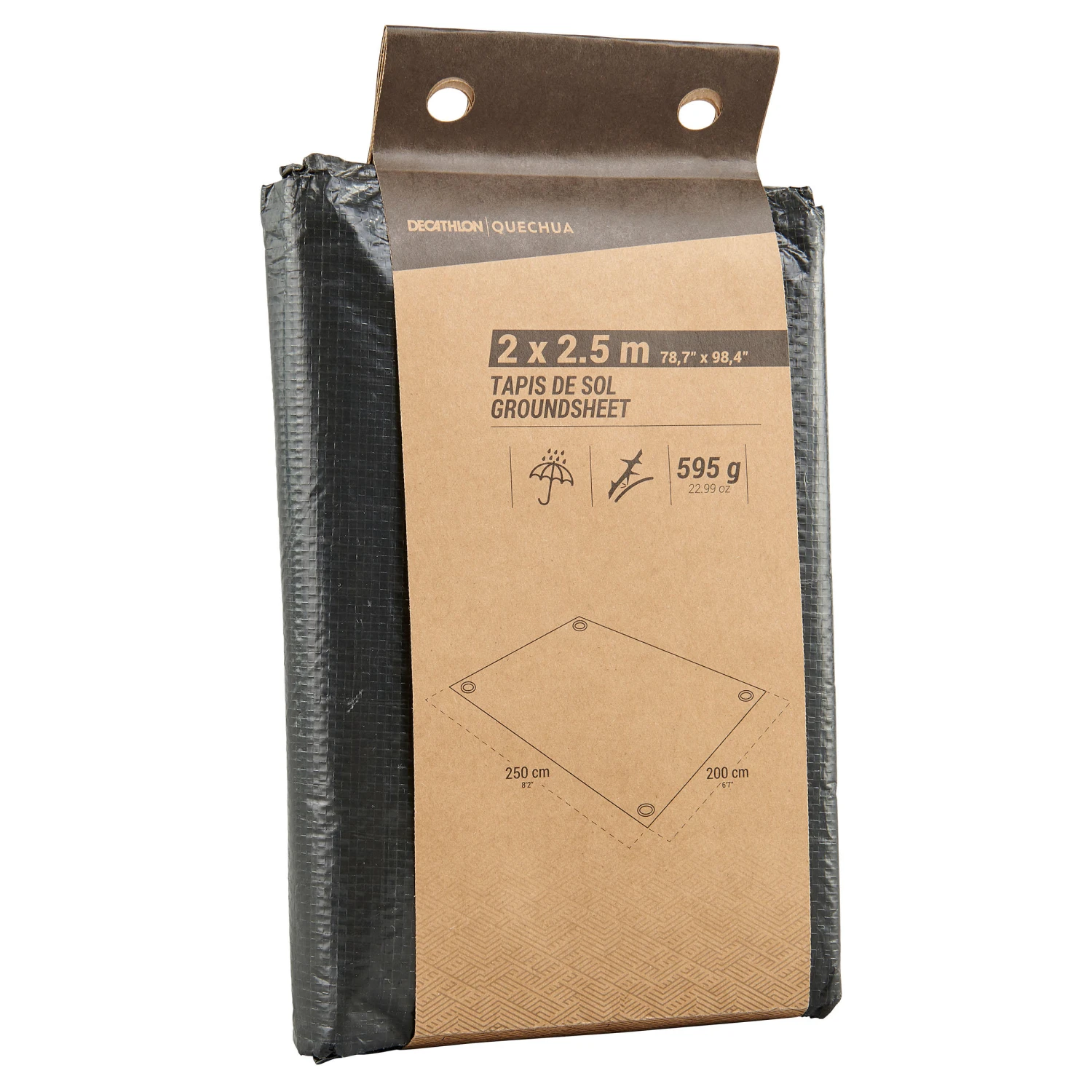 Quechua WATERPROOF FLOOR MAT FOR TENTS AND CAMPING TRIPS - 2 X 2.5 M 1 Quechua WATERPROOF FLOOR MAT FOR TENTS AND CAMPING TRIPS - 2 X 2.5 M