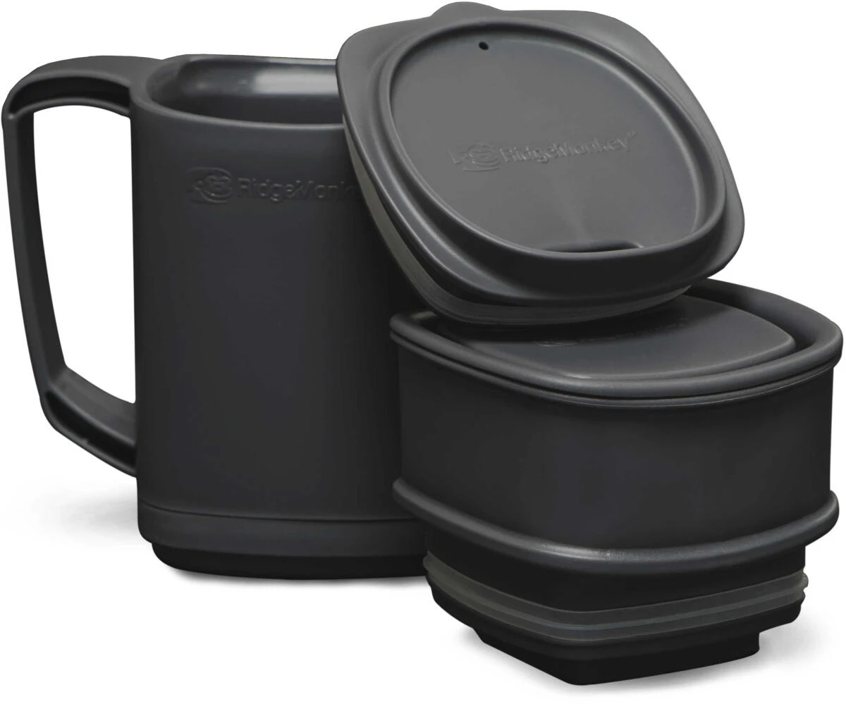 RidgeMonkey ThermoMug DLX Brew Set Grey (RM550) 2 RidgeMonkey ThermoMug DLX Brew Set Grey (RM550) - Image 2