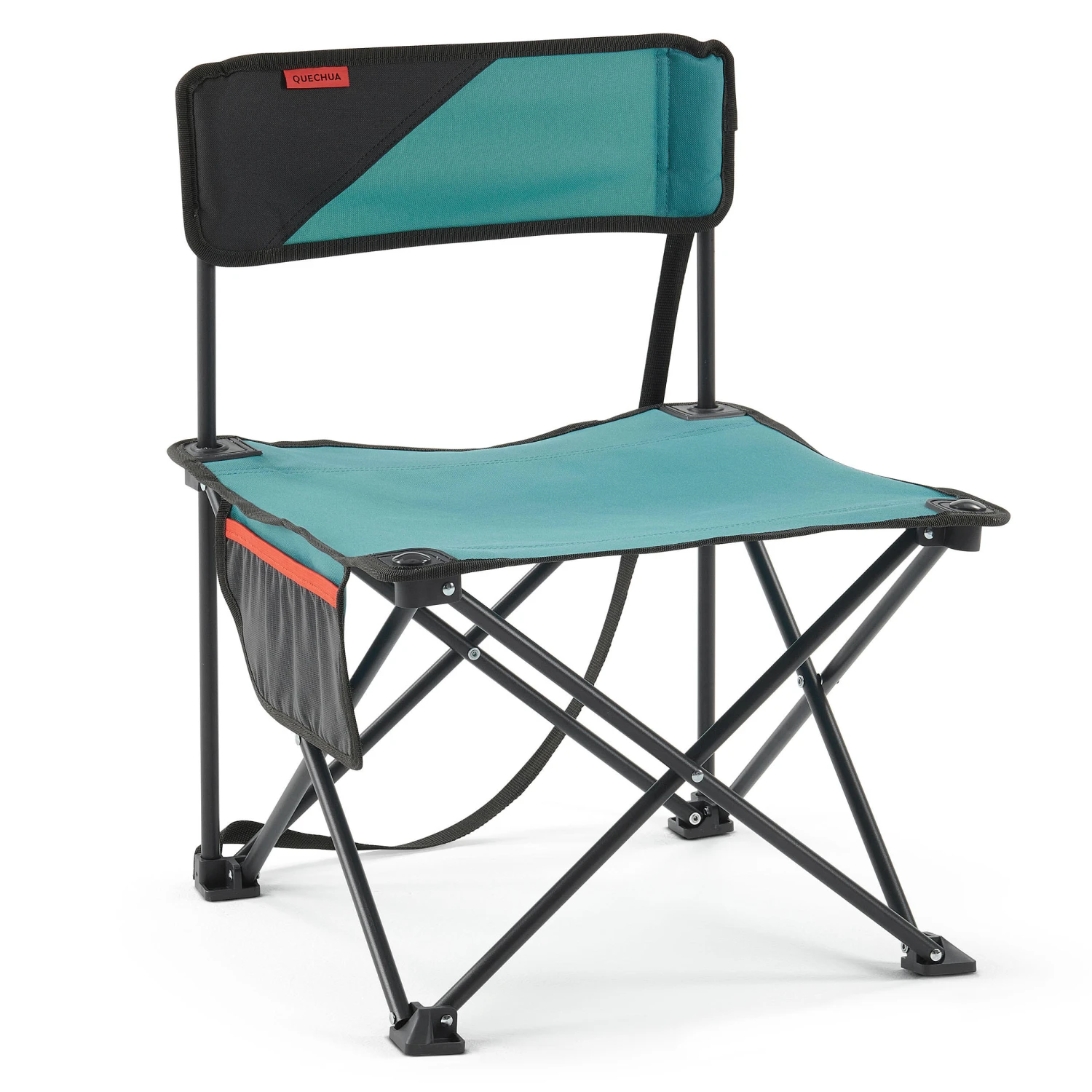 Quechua LOW FOLDING CAMPING CHAIR MH100 Blue 1 Quechua LOW FOLDING CAMPING CHAIR MH100 Blue